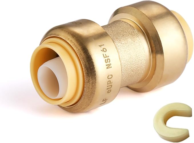 50PC HeSun Pushfit Coupling, 3/4"x3/4" Push to Connect Plumbing Fittings | by HeSun
