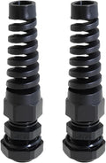 Heyous 2PCS NPT 3/8 Inch IP68 Waterproof Cable Gland Bend Relief Spiral Strain by heyous