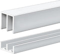 1 Set 4 ft Silver Aluminum Sliding Door Track Set by Landical
