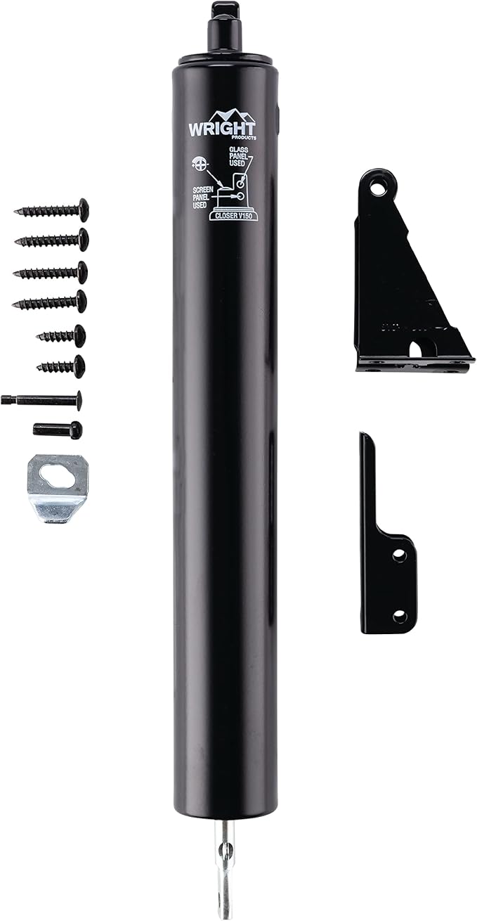 Wright Products Heavy-Duty Pneumatic Storm Door Closer – Durable, Adjustable by WrightProducts