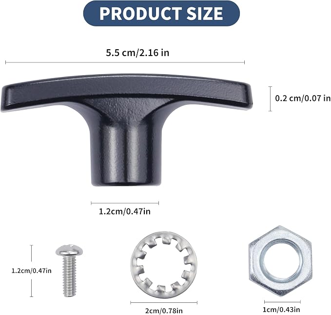 2 PCS Metal RV Waste Valve Handle Kits, - Image 2