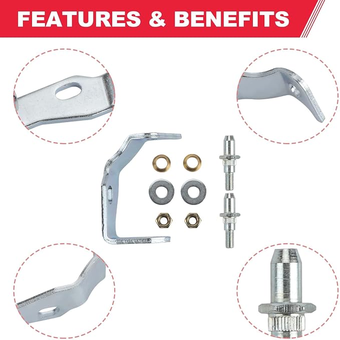 38456 Front LH Driver Side Door Hinge Pin and Bushing Kit - Image 4