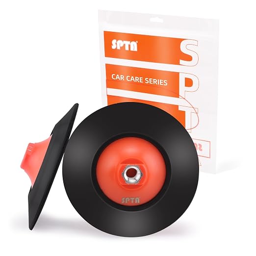 SPTA 2Pcs RO Rotary Flexible Backing Plate, Hoop-and-Loop Face PU Soft Backing by SPTA