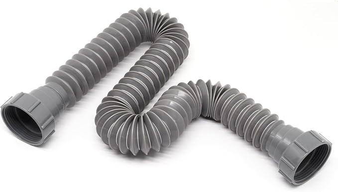 Sink Drain Pipe Kit, Flexible 1-1/2 Inch P Trap Kitchen Sink Plumbing Kit - Image 5