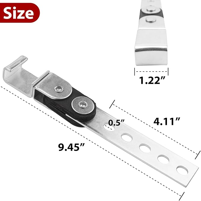 3" Exhaust Hanger Kit 12PC Universal 360° Swivel Clamps | Zinc Coated Complete - Image 8