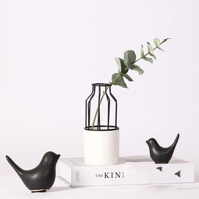 FANTESTICRYAN Small Birds Statues Home Decor, Modern Style, S&L | Ceramic - Image 6