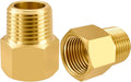 SDTC Tech 2-Pack Brass Pipe Fitting 3/8 NPT Male Thread to 3/8 NPT Female by SDTCTech