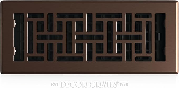 Decor Grates Metal Oriental Decorative Air Vent Cover 4x12 Floor Register – by DecorGrates
