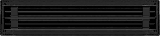 BUILDMART - 18x4 Modern AC Vent Cover - Decorative Black Aluminum Air Vent - - Image 2