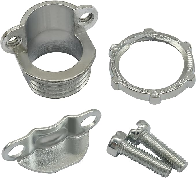 50 Pcs 1/2 Inch Clamp Type Cable Connectors, - Image 3