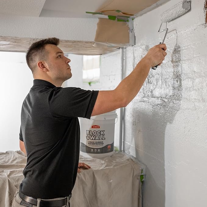 Ames Block & Wall™ Liquid Rubber Waterproofer Multi-Purpose Coating & Sealant - Image 10