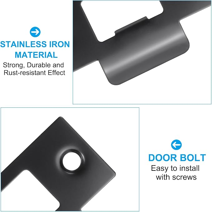 PATIKIL 2-3/4" Door Lock Strike Plate, Door Backplate - Image 3