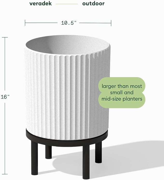 Veradek Demi Series Round Planter w/ Stand - Image 2