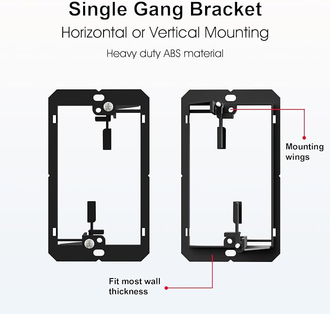 FGB 1 Gang Low Voltage Mounting Bracket, Telephone Wires, Network Cables - Image 3