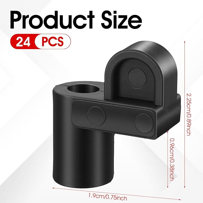 24 Pack 3/8 Inch Offset Window Screen Clips - Image 2