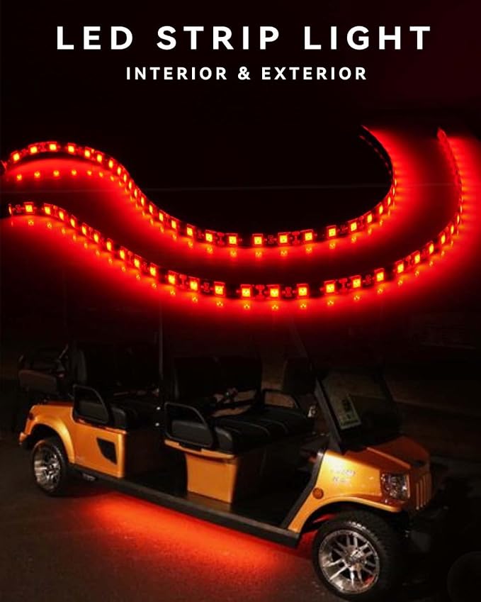Keiurot 12V Led Light Strip for Cars 24Inch Connectable & Waterproof, - Image 5