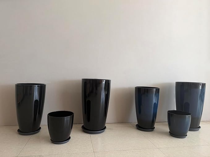 24/21/11 Inch Tall Planter Pots Garden Plastic Planters - Image 3