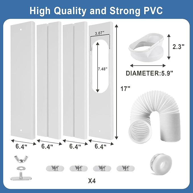 Portable Air Conditioner Window Vent Kit - Image 2