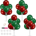 TONIFUL 4 Set Dark Red Green Balloon Stand Balloon Centerpiece by TONIFUL