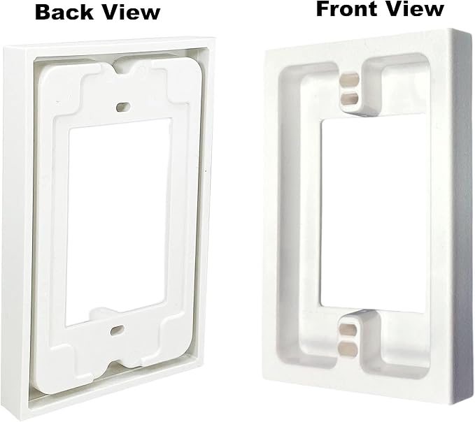 iMBAPrice BES1-2 1-Gang Non-Metallic Shallow Surface Box Extender - Image 3