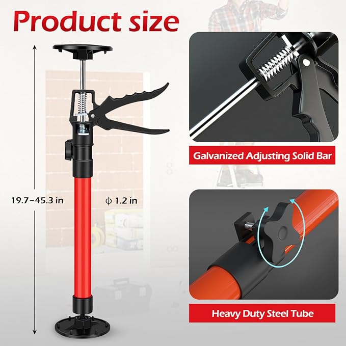 2Pack Adjustable Support Pole, Cabinet Jacks - Image 2