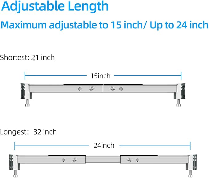 Qualward Undermount Sink Supports Brackets, Adjustable Undermount Sink Support - Image 4