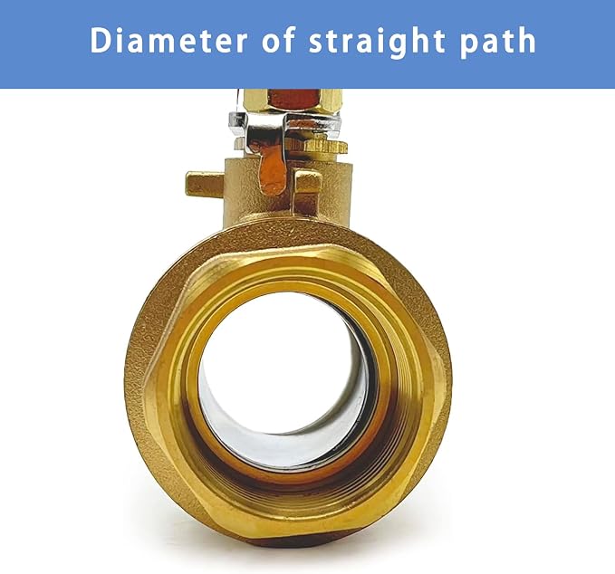 1/2 ball valve NPT Female Threaded Brass Ball Valve, US Standard 1/2” Brass - Image 4