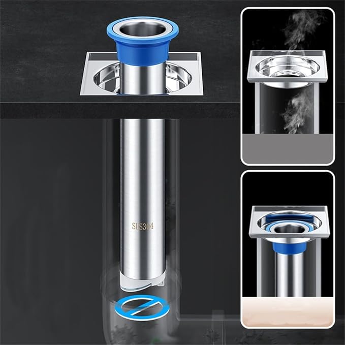 Stainless Steel Floor Drain Extension Tube | Anti-Odor Sewer Pipe Core Sink - Image 5