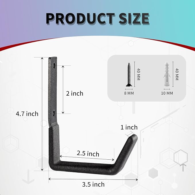 Heavy Duty Steel Hooks - Image 2