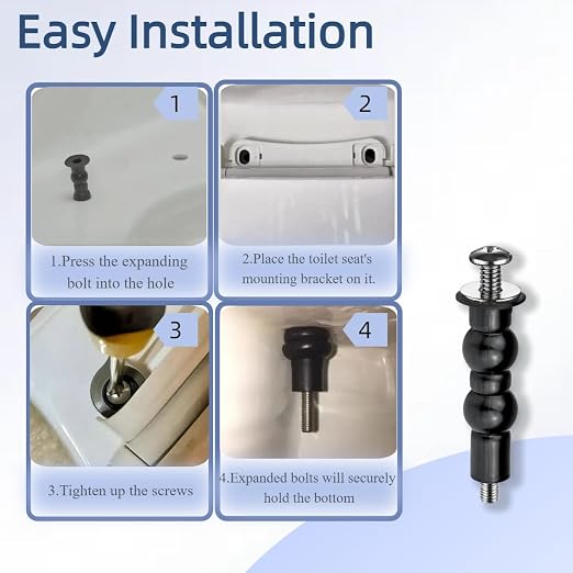 Toilet Seat Screws Replacement Kit - Image 5