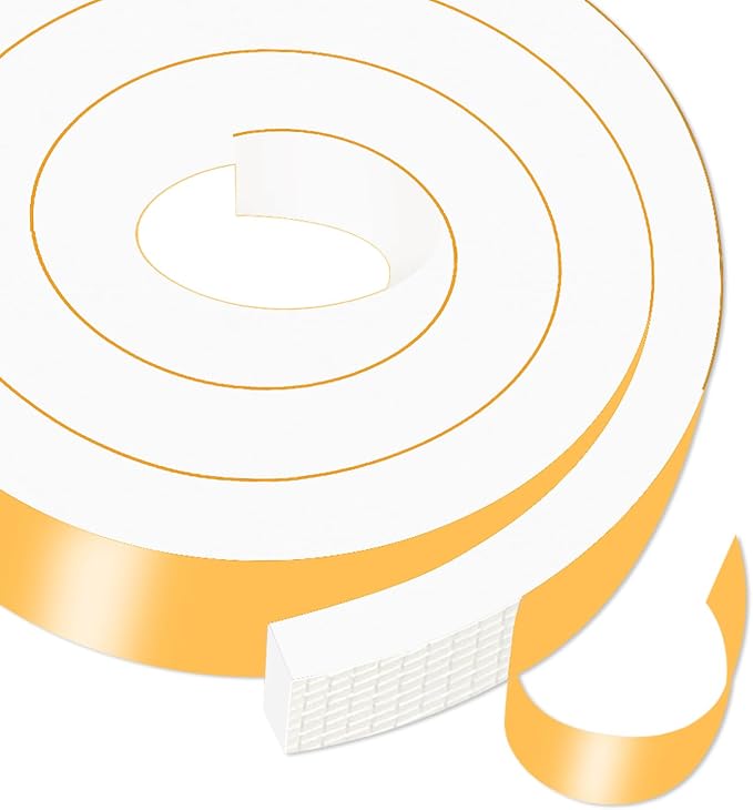 Foam Weather Stripping Tape, High Density CR, 2 in x 1 in x 6.5Ft | Weather by MIKONIYA