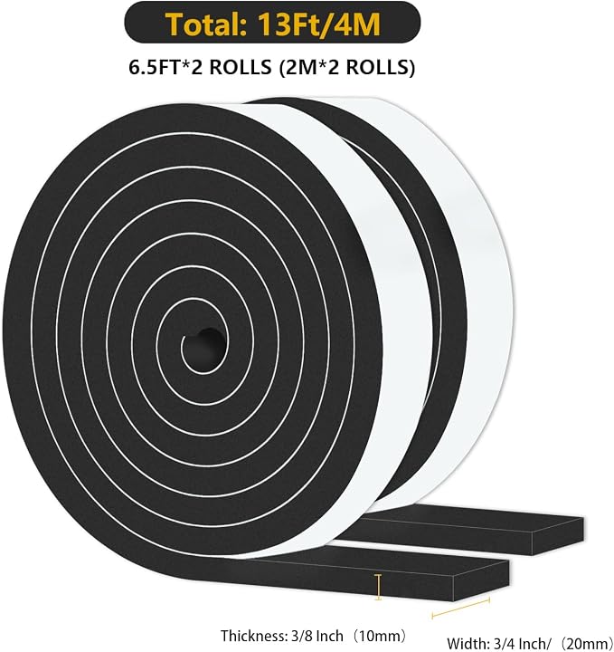 High Density CR Door Seal, for Door and Window, 3/4 in x 3/8 in x 13Ft | Door - Image 2