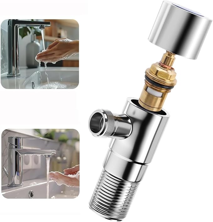 Wolfride 2Pcs Faucet Cartridge Replacement, 20 Teeth G1/2" Brass Ceramic Stem - Image 8