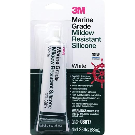 3M Marine Grade Silicone Sealant, 3 oz Tube | by 3MIndustrial