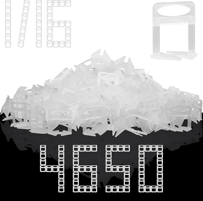 4650 Tile Spacers 1/16 Inch Tile Leveling Clips by VUAOHIY