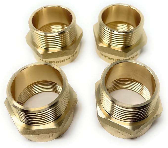 Cascada Lead-Free Brass Adapter, G Thread British BSPP Male to NPT Female |) - Image 3