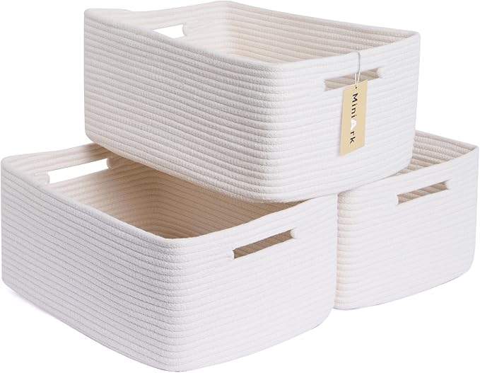 MiniArk Large Storage Baskets for Shelves, Baby Nursery, Toy Baskets Box by MiniArkStorageBasketsHome