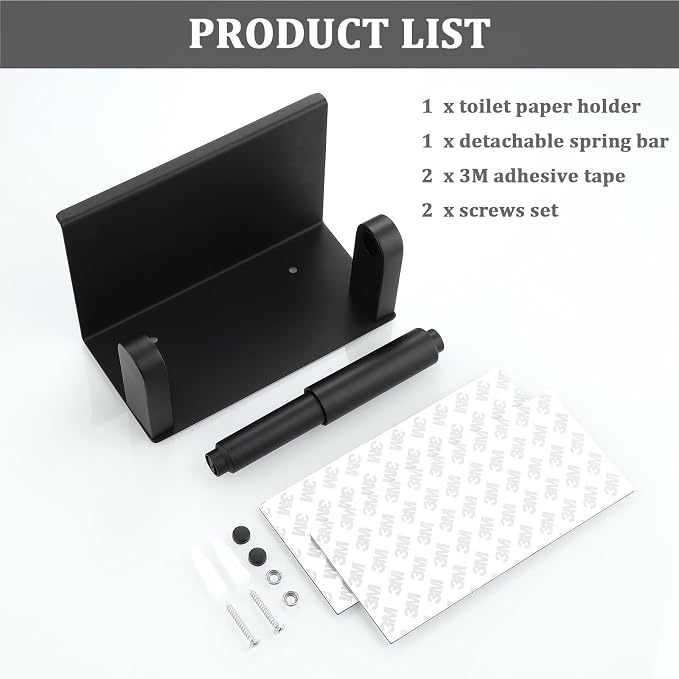 Alise Black Toilet Paper Holder - Image 8