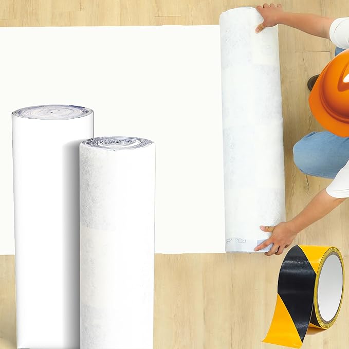 40"x100ft Floor Protector Film Roll Hardwood Temporary Renovation Cover by LQDMAER
