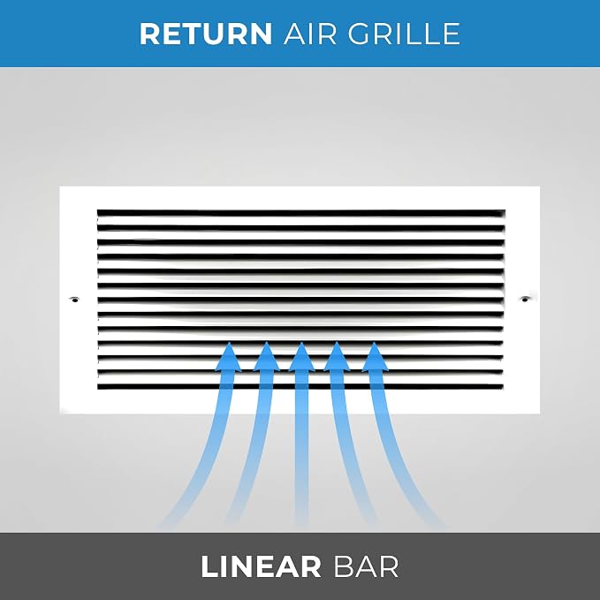 HVAC Premium 12" X 6" Aluminum Return Grille - Image 6