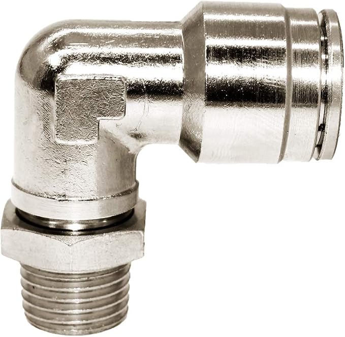 Beduan Brass BPL Push to Connect Air Fittings Elbow 3/8" Tube OD x 1/8" NPT - Image 3