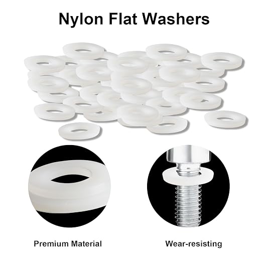 680Pcs Nylon Flat Washer Assortment Kit, 8 Sizes M2-M10, electrical, automotive - Image 3