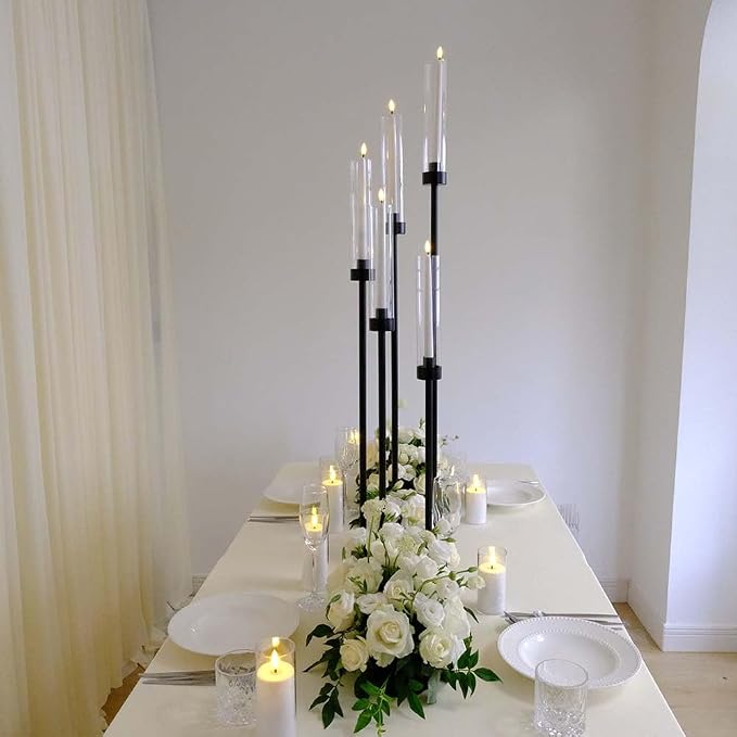 42.5inch 10pcs Black Candelabra Centerpieces - Image 4