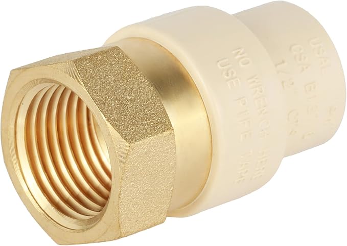 10 Pack EFIELD CPVC Female Transition Adapter, 1/2"Slip x 1/2" FNPT | Female - Image 5