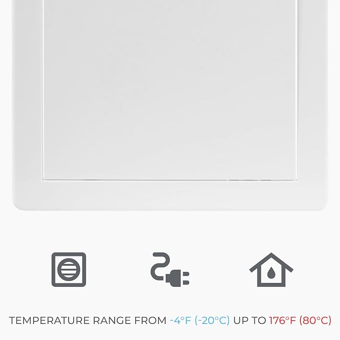 8x12 Inch White Access Panel for Drywall – ABS Plastic Square Wall, Ceiling - Image 6