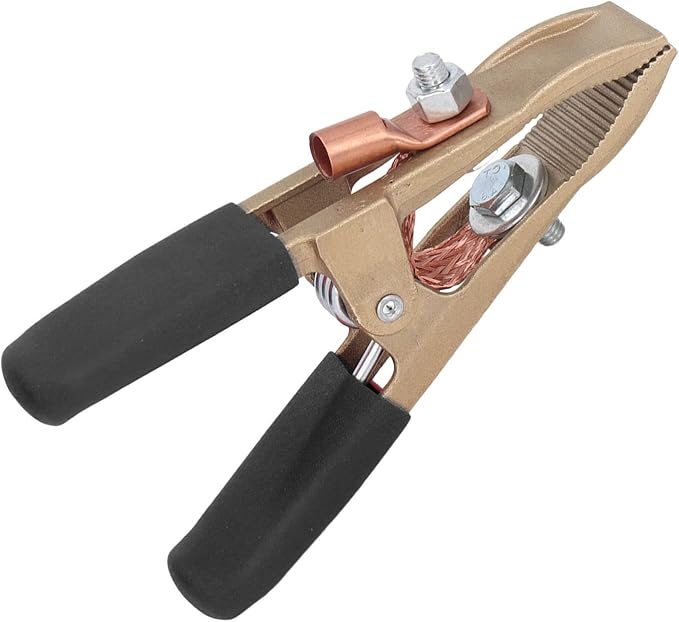 Grounding Work Clamp, Wear Resistant Anti Oxidation Welding Ground Clamp Brass - Image 5