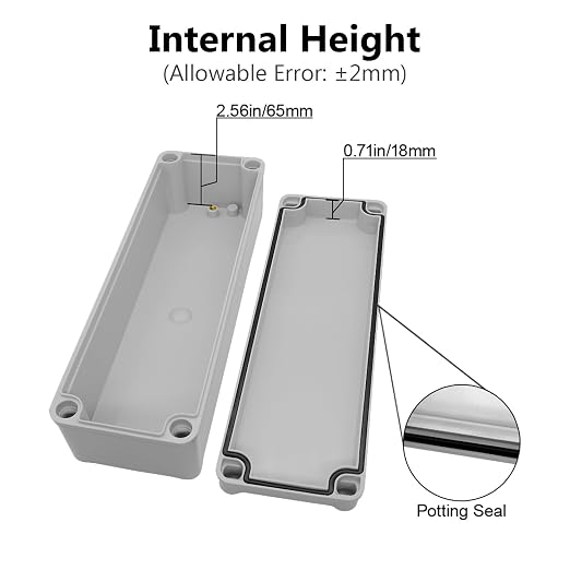 IP67 Waterproof Junction Box ABS Plastic Project Box Dustproof Electrical Box - Image 4