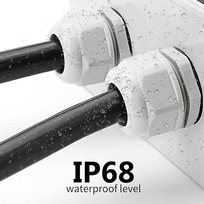 52PCS Cable Gland Waterproof Kit, IP68 Nylon PA66 Strain Relief Cord Grips - Image 6
