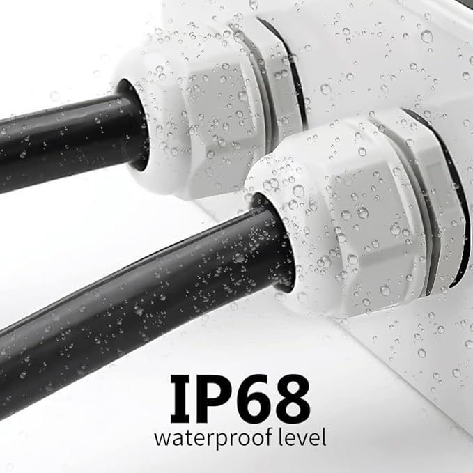 33PCS Cable Gland Waterproof Kit, IP68 Nylon PA66 Strain Relief Cord Grips - Image 6