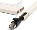 ZhiYo 68" Cord Hider for 1 Cable, Small Beige Wire Covers, 0.6" W x 0.4" H | by ZhiYo